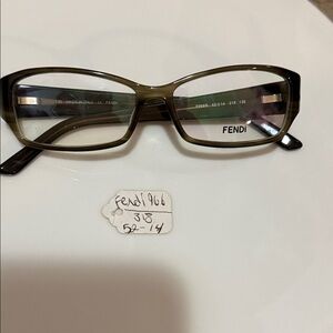 Fendi Olive Green Eyeglass Frames